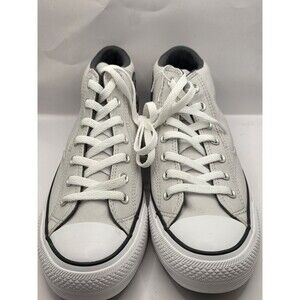 CONVERSE MENS CHUCK TAYLOR ALL STAR HIGH TOP SNEAKER SILVER BLACK SIZE 9 NO BOX